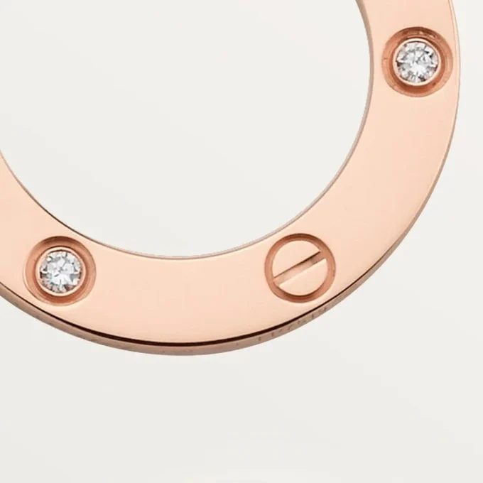 Collana Love, 3 diamanti – Oro rosa, Diamanti – Cartier