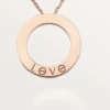 Collana Love, 3 diamanti – Oro rosa, Diamanti – Cartier