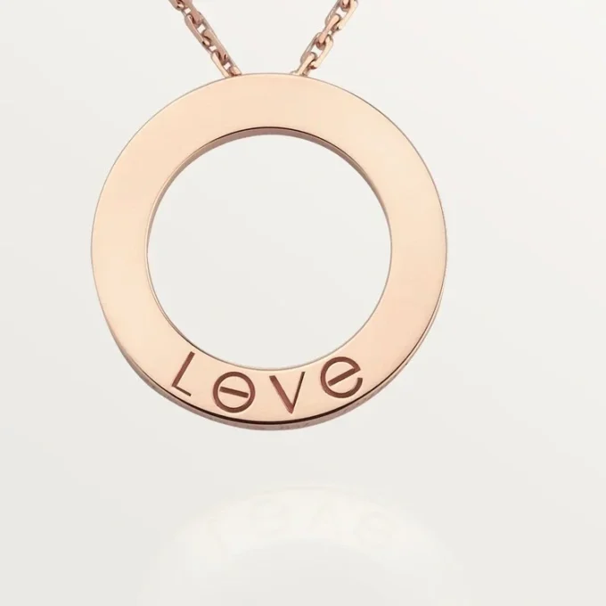 Collana Love, 3 diamanti – Oro rosa, Diamanti – Cartier