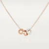 Collana Love, 6 diamanti – Oro rosa, Oro bianco, Diamanti – Cartier