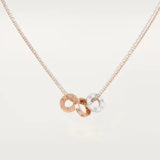Collana Love, 6 diamanti – Oro rosa, Oro bianco, Diamanti – Cartier