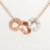 Collana Love, 6 diamanti – Oro rosa, Oro bianco, Diamanti – Cartier