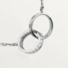 Collana Love, Diamanti – Oro bianco, Diamanti – Cartier