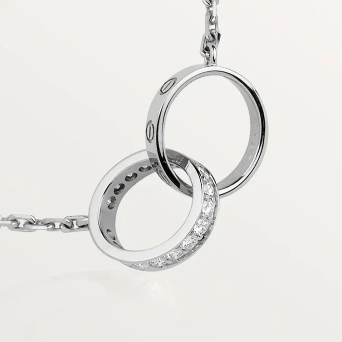 Collana Love, Diamanti – Oro bianco, Diamanti – Cartier
