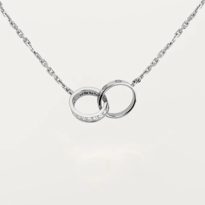 Collana Love, Diamanti – Oro bianco, Diamanti – Cartier