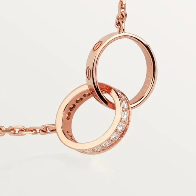 Collana Love, Diamanti – Oro rosa, Diamanti – Cartier