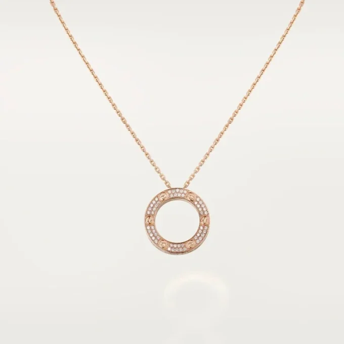 Collana Love – Oro rosa, diamanti – Cartier