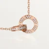 Collana Love – Oro rosa, diamanti – Cartier