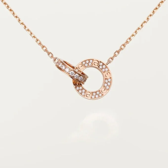 Collana Love – Oro rosa, diamanti – Cartier
