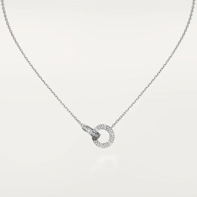 Collana Love, pavé di diamanti – Oro bianco, Diamanti – Cartier