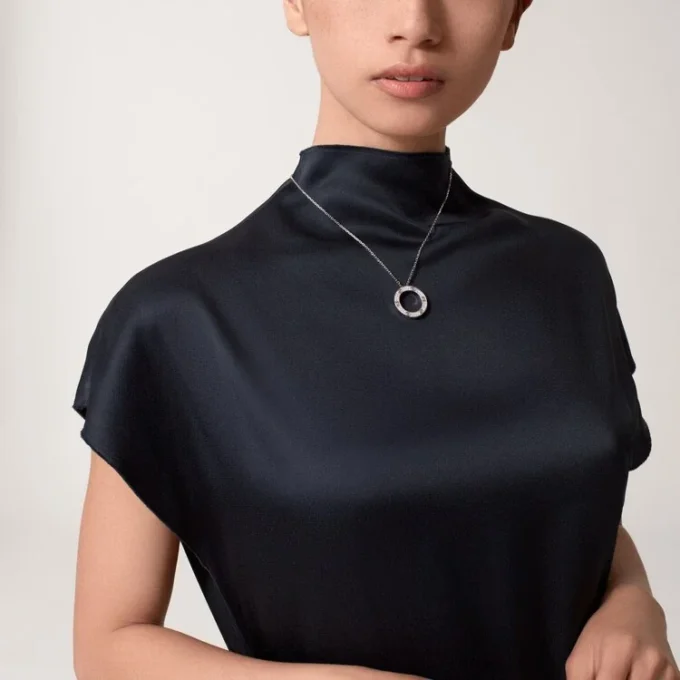 Collana Love, pavé di diamanti – Oro bianco, Diamanti – Cartier