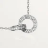 Collana Love, pavé di diamanti – Oro bianco, Diamanti – Cartier