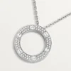 Collana Love, pavé di diamanti – Oro bianco, Diamanti – Cartier