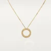 Collana Love, pavé di diamanti – Oro giallo, diamanti – Cartier