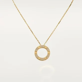 Collana Love, pavé di diamanti – Oro giallo, diamanti – Cartier