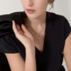 Collana Love, pavé di diamanti – Oro giallo, diamanti – Cartier