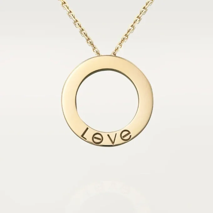 Collana Love, pavé di diamanti – Oro giallo, diamanti – Cartier