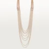 Collana lunga Agrafe, semi-pavé