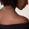 Collana lunga Agrafe, semi-pavé