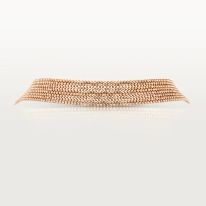 Collana lunga Agrafe, semi-pavé