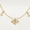 Collana lunga Grain De Cafe, diamanti