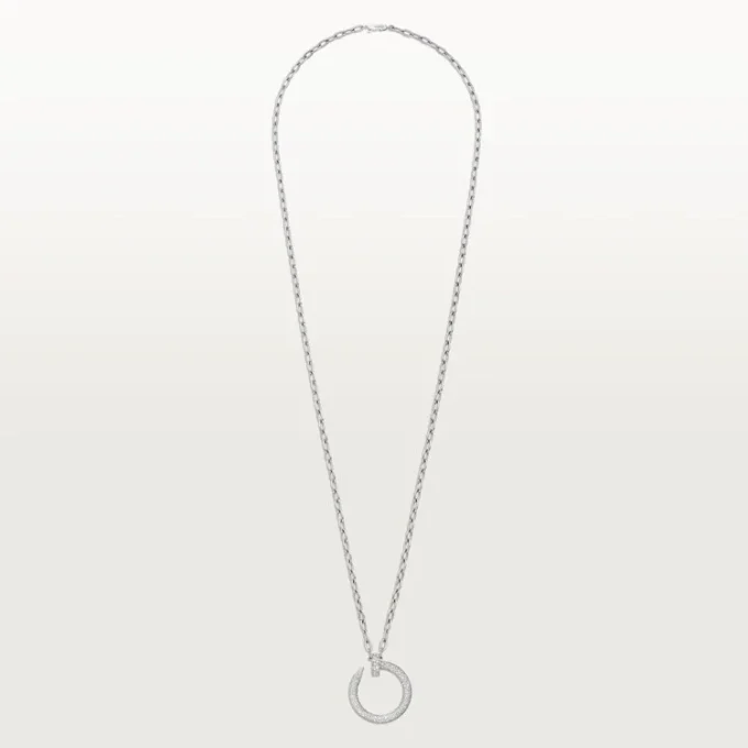 Collana lunga Juste Un Clou, multiuso, modello extra-large, pavé