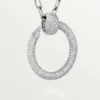 Collana lunga Juste Un Clou, multiuso, modello extra-large, pavé
