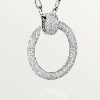 Collana lunga Juste Un Clou, multiuso, modello extra-large, pavé