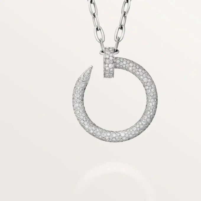 Collana lunga Juste Un Clou, multiuso, modello extra-large, pavé