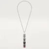 Collana lunga Panthere De Cartier, rubino, multi-wear, modello grande, pavé