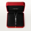 Collana lunga Panthere De Cartier, rubino, multi-wear, modello grande, pavé