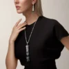 Collana lunga Panthere De Cartier, smeraldo, multi-wear, modello grande, pavé