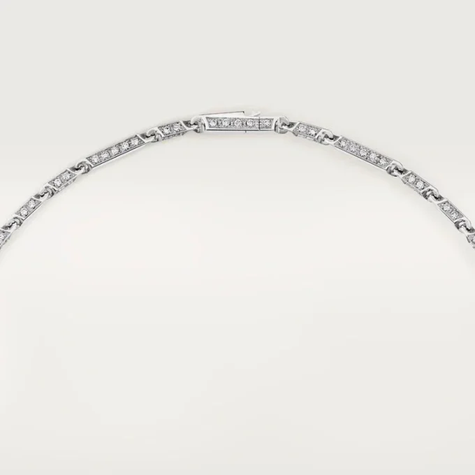 Collana lunga Panthere De Cartier, smeraldo, multi-wear, modello grande, pavé