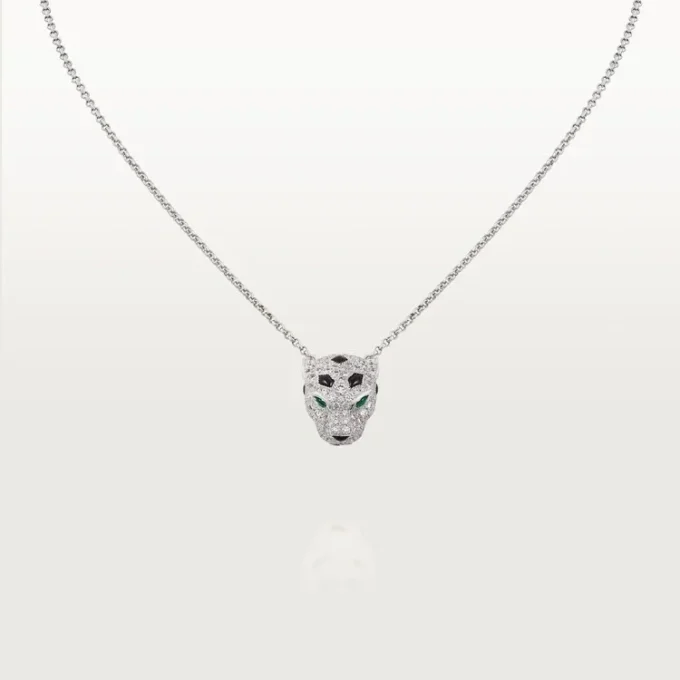 Collana Panthere De Cartier con diamanti, oro bianco | Cartier Us
