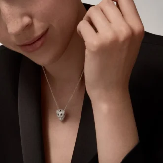 Collana Panthere De Cartier con diamanti, oro bianco | Cartier Us