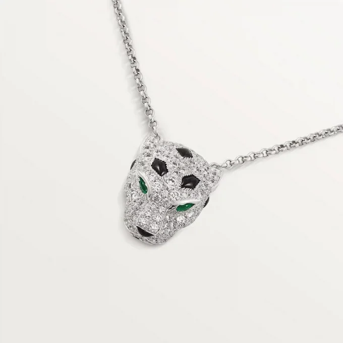 Collana Panthere De Cartier con diamanti, oro bianco | Cartier Us