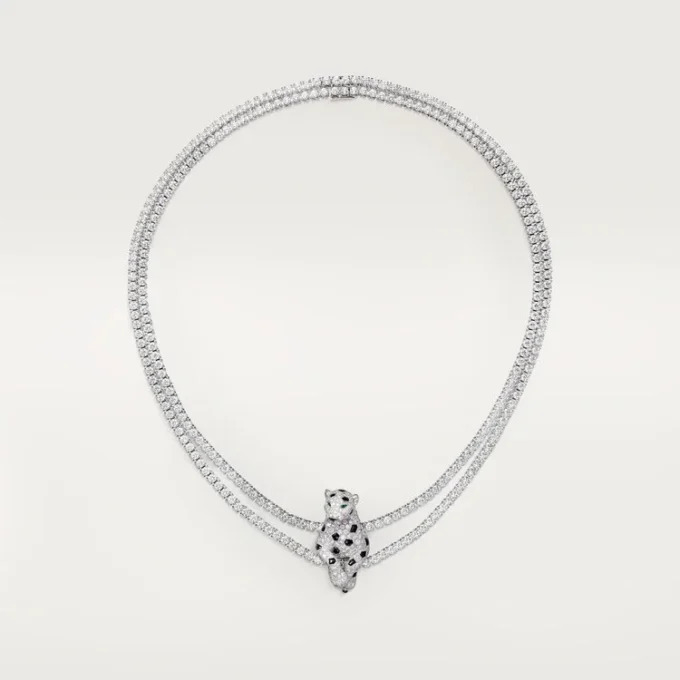 Collana Panthere De Cartier, multi-wear, pavé