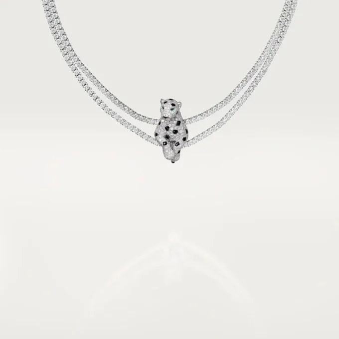 Collana Panthere De Cartier, multi-wear, pavé