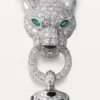Collana Panthere De Cartier – Oro bianco, lacca nera, smeraldi, onice, diamanti – Cartier