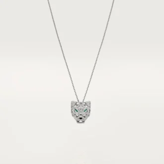 Collana Panthere De Cartier – Oro bianco, smeraldi, diamanti, onice – Cartier