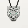 Collana Panthere De Cartier – Oro bianco, smeraldi, diamanti, onice – Cartier