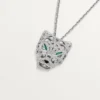 Collana Panthere De Cartier – Oro bianco, smeraldi, diamanti, onice – Cartier