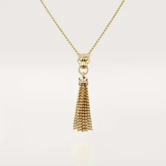 Collana Panthere De Cartier – Oro giallo, lacca nera, granati tsavoriti, onice, diamanti – Cartier