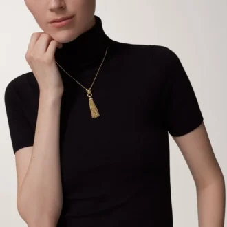 Collana Panthere De Cartier – Oro giallo, lacca nera, granati tsavoriti, onice, diamanti – Cartier