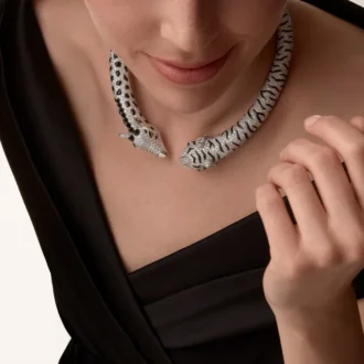 Collana Torque Indomptables De Cartier, pavé