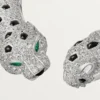 Collana Torque Panthere De Cartier, articolata, con pavé