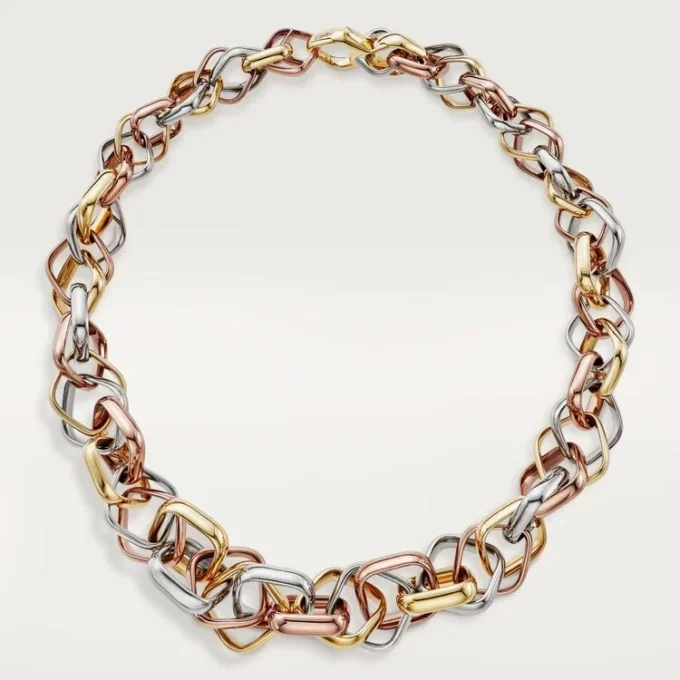 Collana Trinity, a forma di cuscino, modello extra-large