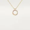 Collana Trinity con diamanti in oro tricolore | Cartier Us