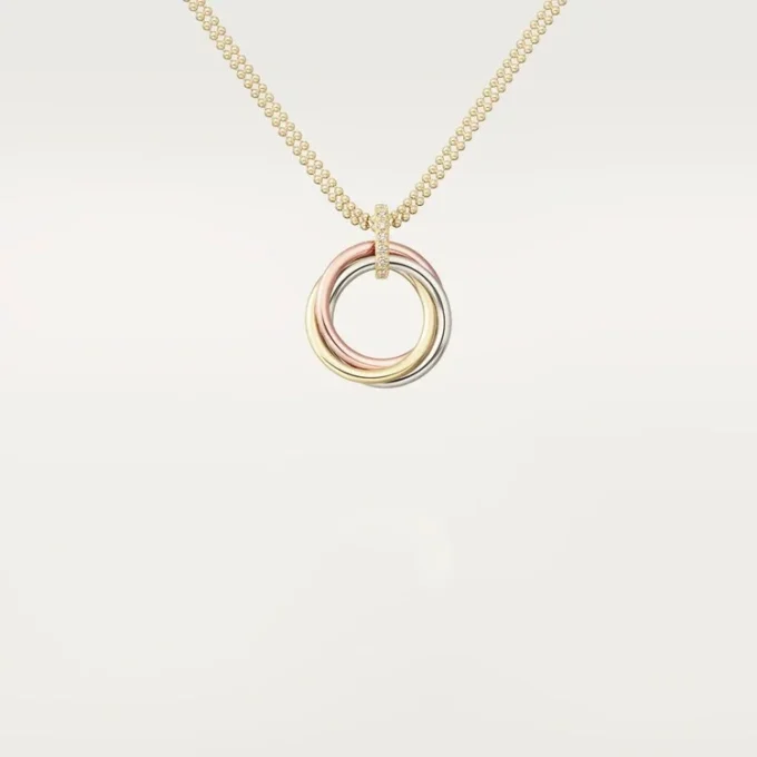 Collana Trinity con diamanti in oro tricolore | Cartier Us