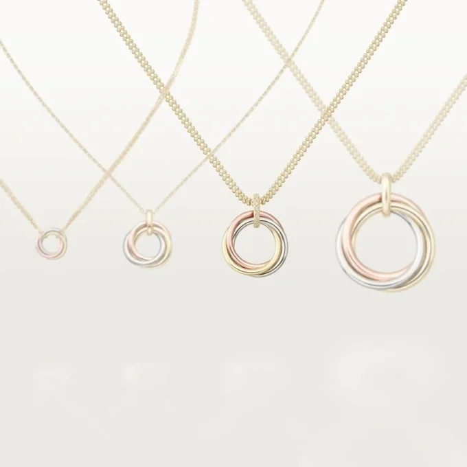 Collana Trinity con diamanti in oro tricolore | Cartier Us